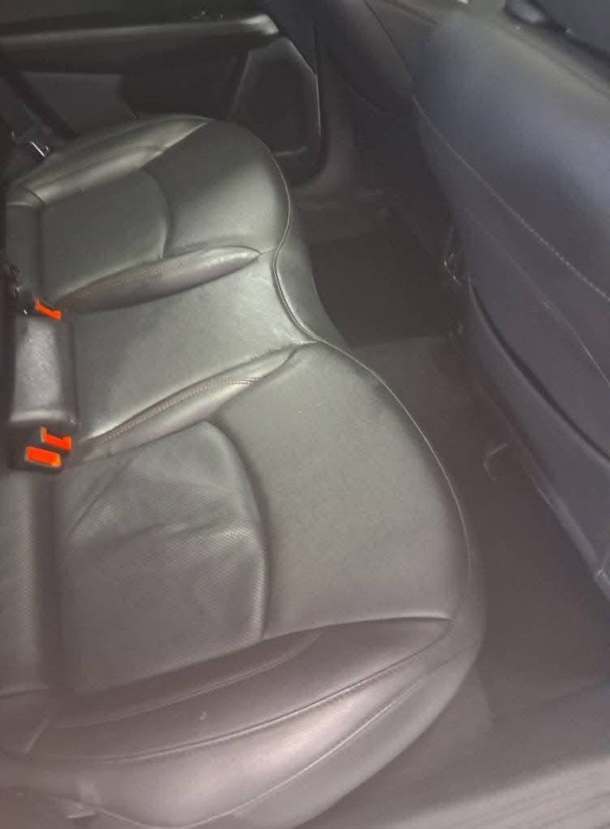 Leather rear seats cleaned and conditioned
