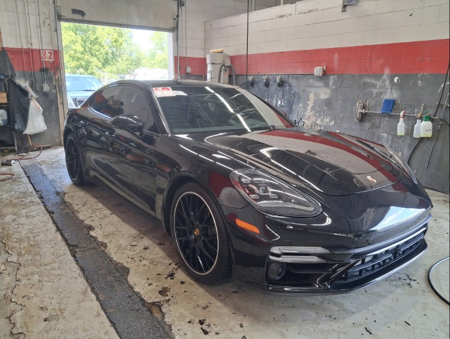 Black Porsche Panamera after full exterior detail