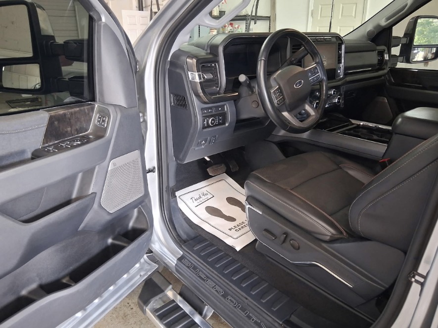 Ford Super Duty interior after detail